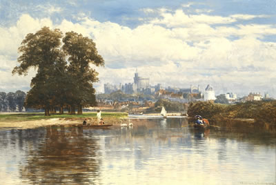 A view of Windsor from the Thames