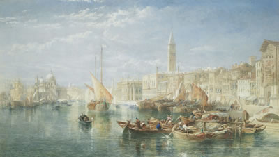 A view of the Grand Canal, Venice