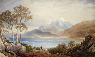 A view of Ben Nevis from across Loch Eil