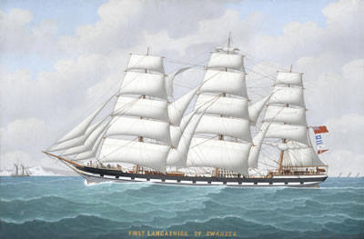The Iron ship First Lancashire of Swansea