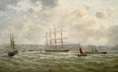 Shipping off Maryport by William Mitchell - Auction record, sale price, and art valuation. Compare with similar artists and explore comparable artworks.
