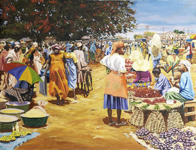 Market scene