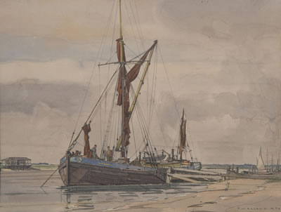 Sailing barge at Orford