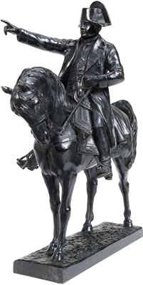 An equestrian bronze of Napoleon by Ernest Charles Demosthene Guilbert - Auction record, sale price, and art valuation. Compare with similar artists and explore comparable artworks.