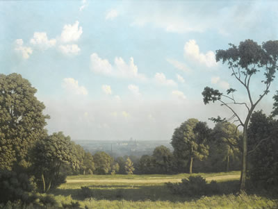 City of London from Hampstead by Algernon Cecil Newton - Auction record, sale price, and art valuation. Compare with similar artists and explore comparable artworks.
