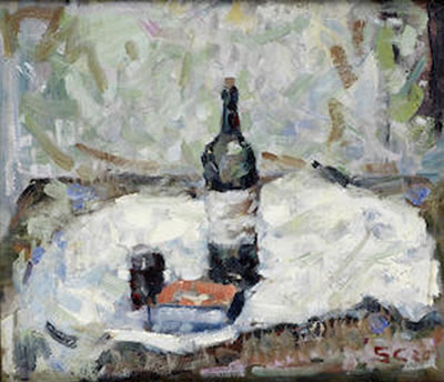 Still life with bottle