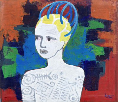 Sample artwork by Juliet Ezenwa-Pearce (Born 1968), known for painting - View similar artists and auction records