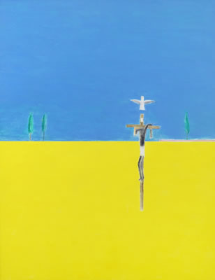 Crucifixion, Blue and Yellow, Montecastelli