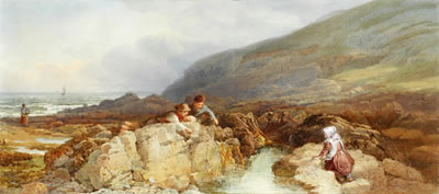 The Rock Pool by John Henry Mole - Auction record, sale price, and art valuation. Compare with similar artists and explore comparable artworks.