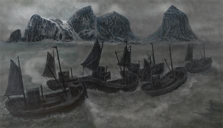 Sample artwork by Kaare Espolin Johnson (1907 - 1994), known for painting - View similar artists and auction records