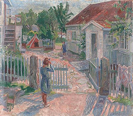 Ved porten, 1925