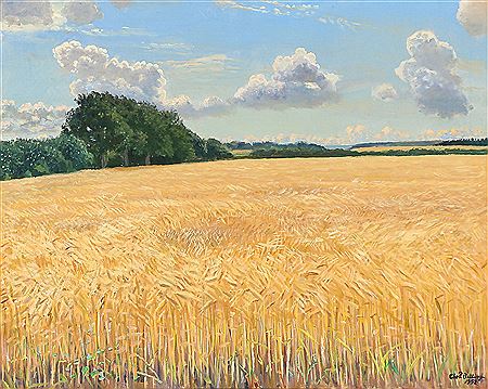 Sample artwork by Christian Pedersen-Bellinge (1897 - 1984), known for landscape painting - View similar artists and auction records