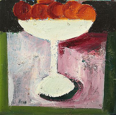 Still life with oranges.