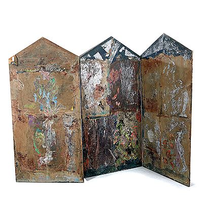 Three-part fold-out screen. by Clifford Wright - Auction record, sale price, and art valuation. Compare with similar artists and explore comparable artworks.