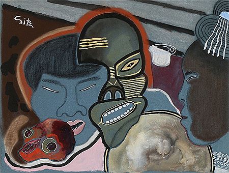 Composition with faces