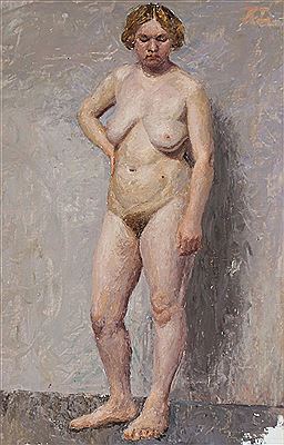 Study of a nude woman by Robert Lepin - Auction record, sale price, and art valuation. Compare with similar artists and explore comparable artworks.