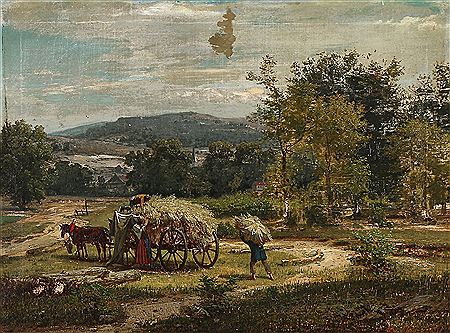 Harvest scene. by Adolf Hohneck - Auction record, sale price, and art valuation. Compare with similar artists and explore comparable artworks.