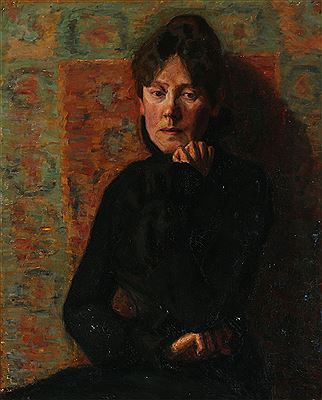 Portrait of a lady in contemplation by Adam Sophus Danneskjold-Samsoe - Auction record, sale price, and art valuation. Compare with similar artists and explore comparable artworks.