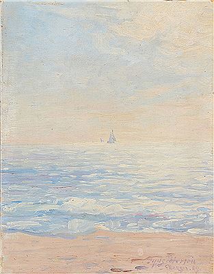 Sunny day at the coast of Skagen, Denmark.