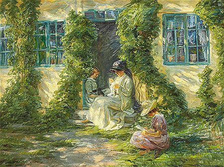 Summer in the garden in Skagen.
