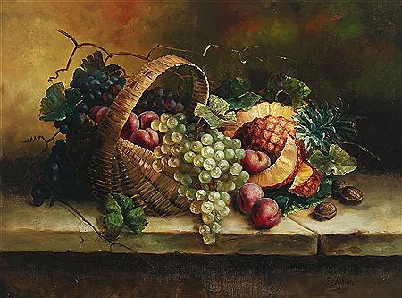 Still life with fruit by Emmy Adam - Auction record, sale price, and art valuation. Compare with similar artists and explore comparable artworks.