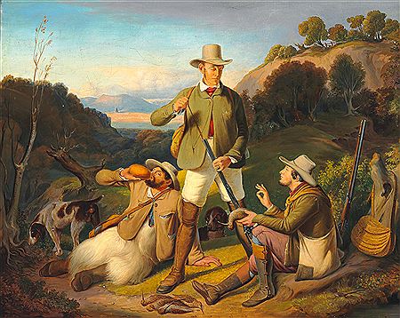 Hunters resting