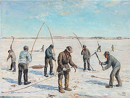 Winter Landscape. by Syrak Hansen - Auction record, sale price, and art valuation. Compare with similar artists and explore comparable artworks.