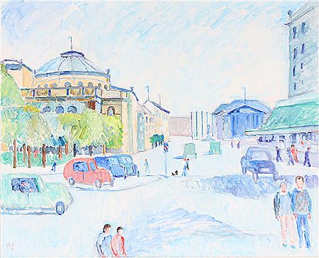 Sample artwork by Per Sonne (1906 - 1996), known for painting - View similar artists and auction records