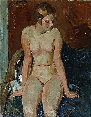 Young female model. by Edvard Olund-Hansen - Auction record, sale price, and art valuation. Compare with similar artists and explore comparable artworks.