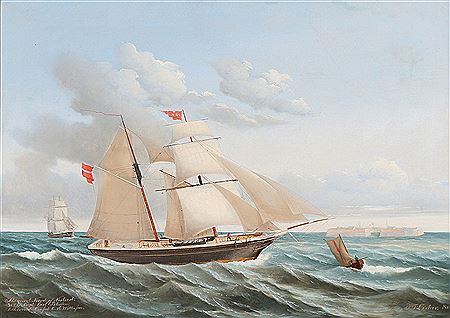 The Schooner Niord of Nestved. by Jens Locher - Auction record, sale price, and art valuation. Compare with similar artists and explore comparable artworks.