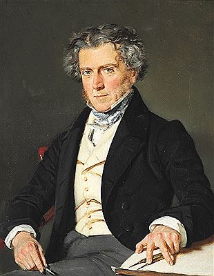 Portrait of architect Charles Robert Cocquerell/Cockerell (1788-1863).