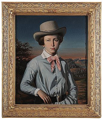 Young Boy Standing in an Algerian Landscape