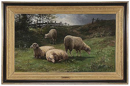 Sheep in a Pasture by Carl (C Weber) Weber - Auction record, sale price, and art valuation. Compare with similar artists and explore comparable artworks.