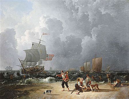Sample artwork by Leendert Koningh (1777 - 1849), known for landscapes with cattle and shepherdesses, ice scenes - View similar artists and auction records