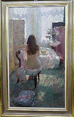 Seated nude