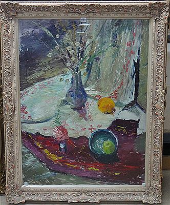 Still life of flowers in a vase
