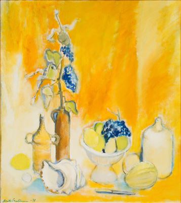 YELLOW STILL LIFE by Anita Snellman - Auction record, sale price, and art valuation. Compare with similar artists and explore comparable artworks.