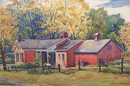 Landscape with house by Kenneth Reeve - Auction record, sale price, and art valuation. Compare with similar artists and explore comparable artworks.