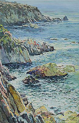 Coastal Rocks and Surf, ''Marina'' by Manuel Zamora Munoz - Auction record, sale price, and art valuation. Compare with similar artists and explore comparable artworks.
