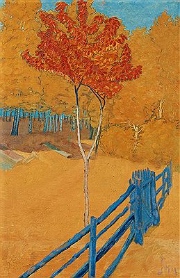 "Höstlandskap" (Autumn landscape).