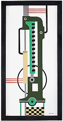 THE SECOND MACHINE (THE GREEN MACHINE) by Otto Carlsund - Auction record, sale price, and art valuation. Compare with similar artists and explore comparable artworks.