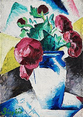 CUBIC STILL LIFE WITH FLOWERS