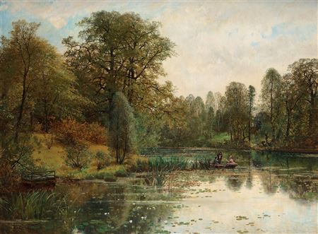 Rowing in Medevi trädgårdsdamm. by Oscar Torna - Auction record, sale price, and art valuation. Compare with similar artists and explore comparable artworks.