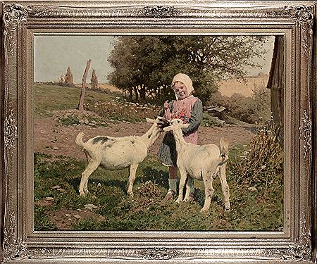 Sample artwork by Theodore Feucht (1867 - 1944), known for portrait and landscape painting - View similar artists and auction records
