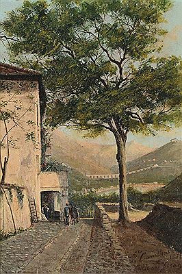 Valle del Bisagno by Domenico Cambiaso - Auction record, sale price, and art valuation. Compare with similar artists and explore comparable artworks.