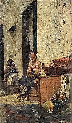 Venditore di frutta by Benedetto Musso - Auction record, sale price, and art valuation. Compare with similar artists and explore comparable artworks.