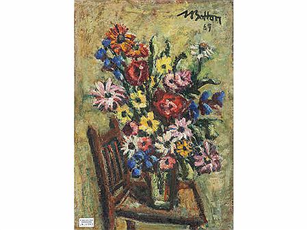 Fleurs sur chaise