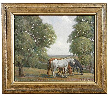 Sample artwork by Geoffrey Mortimer (1895 - 1986), known for landscape painting - View similar artists and auction records