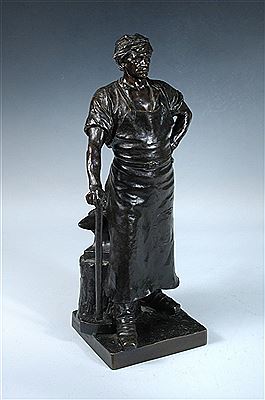 Figure of a blacksmith