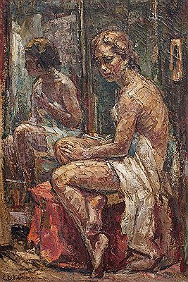 Desnudo en el espejo